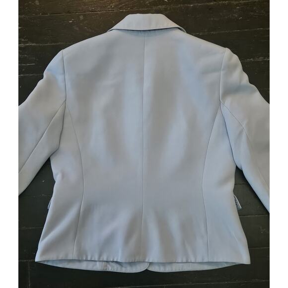 Evan-Picone Women’s Light Blue Blazer Jacket Petite 8P Career Suit - Picture 8 of 9